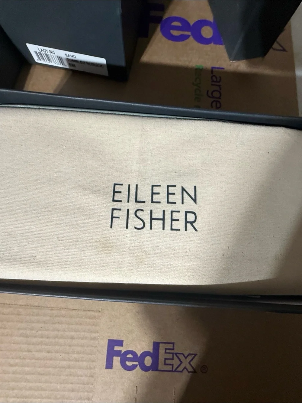 Eileen Fisher Tan Espadrille Flat Slip-On Sz 8 NIB